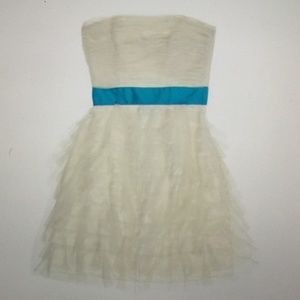 Betsey Johnson White Tulle Dress with Bow Waist 8